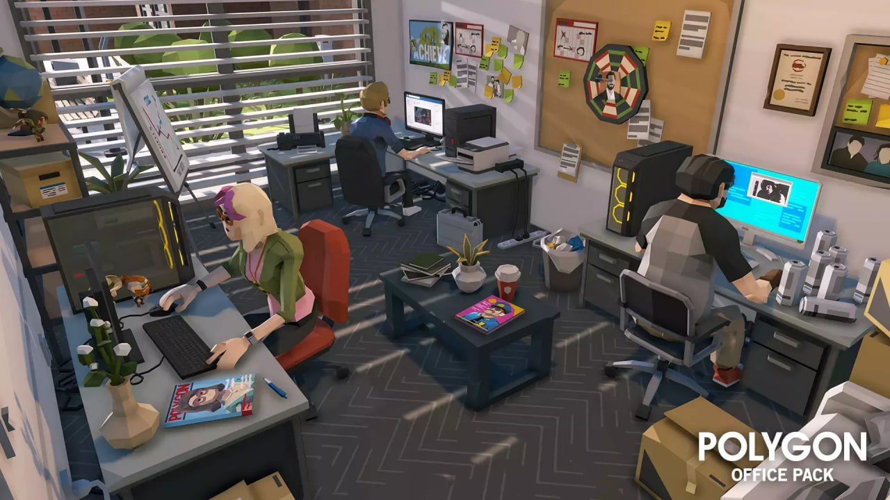 POLYGON Office - Low Poly 3D Art by Synty📱 - изображение 2